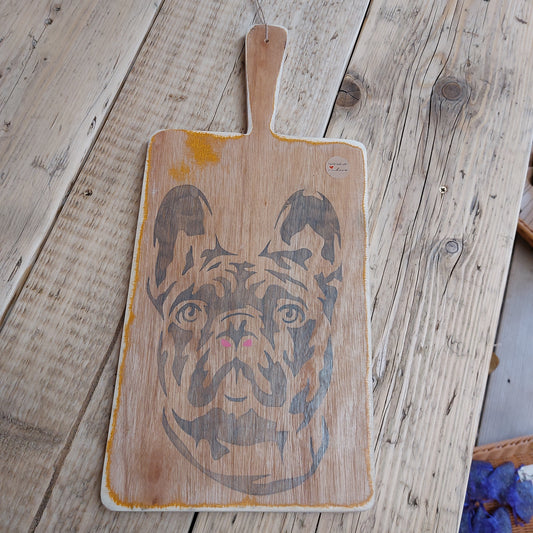 French bulldog frenchie handmade share board chopping board