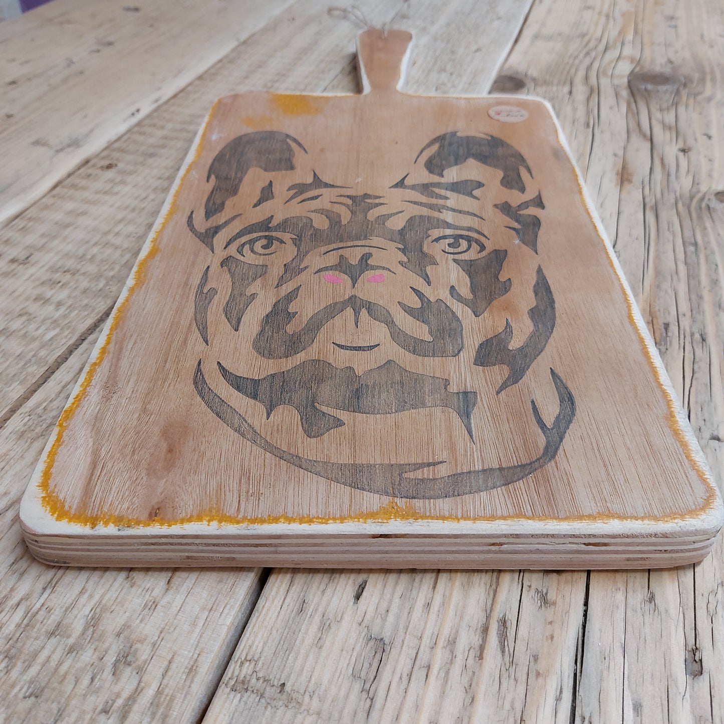 French bulldog frenchie handmade share board chopping board