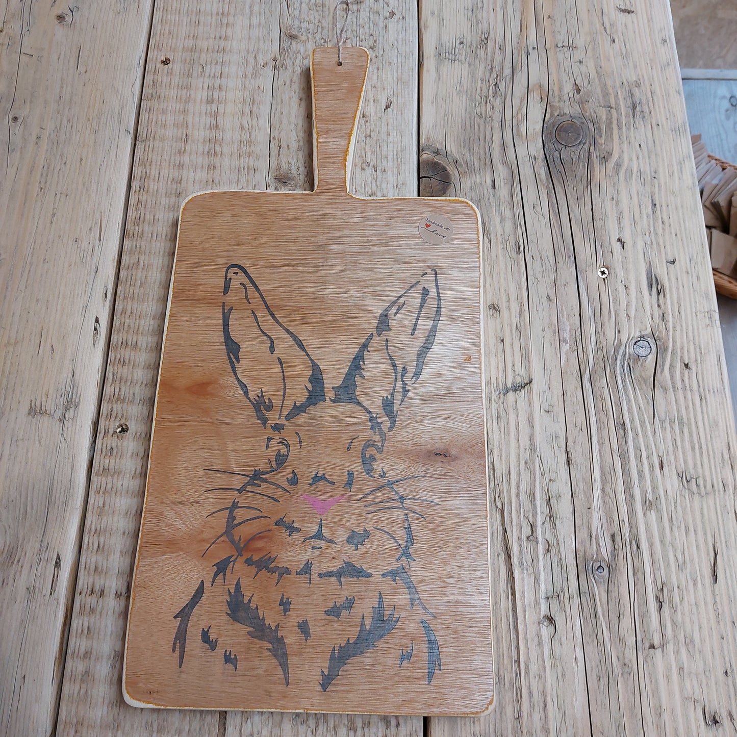 Handmade Rabbit share board chopping board