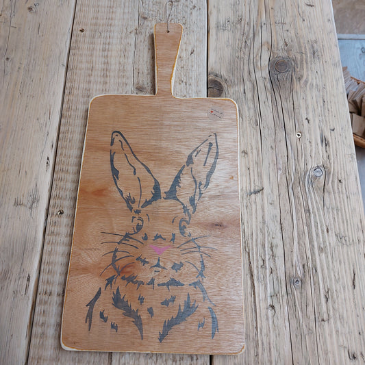 Handmade Rabbit share board chopping board