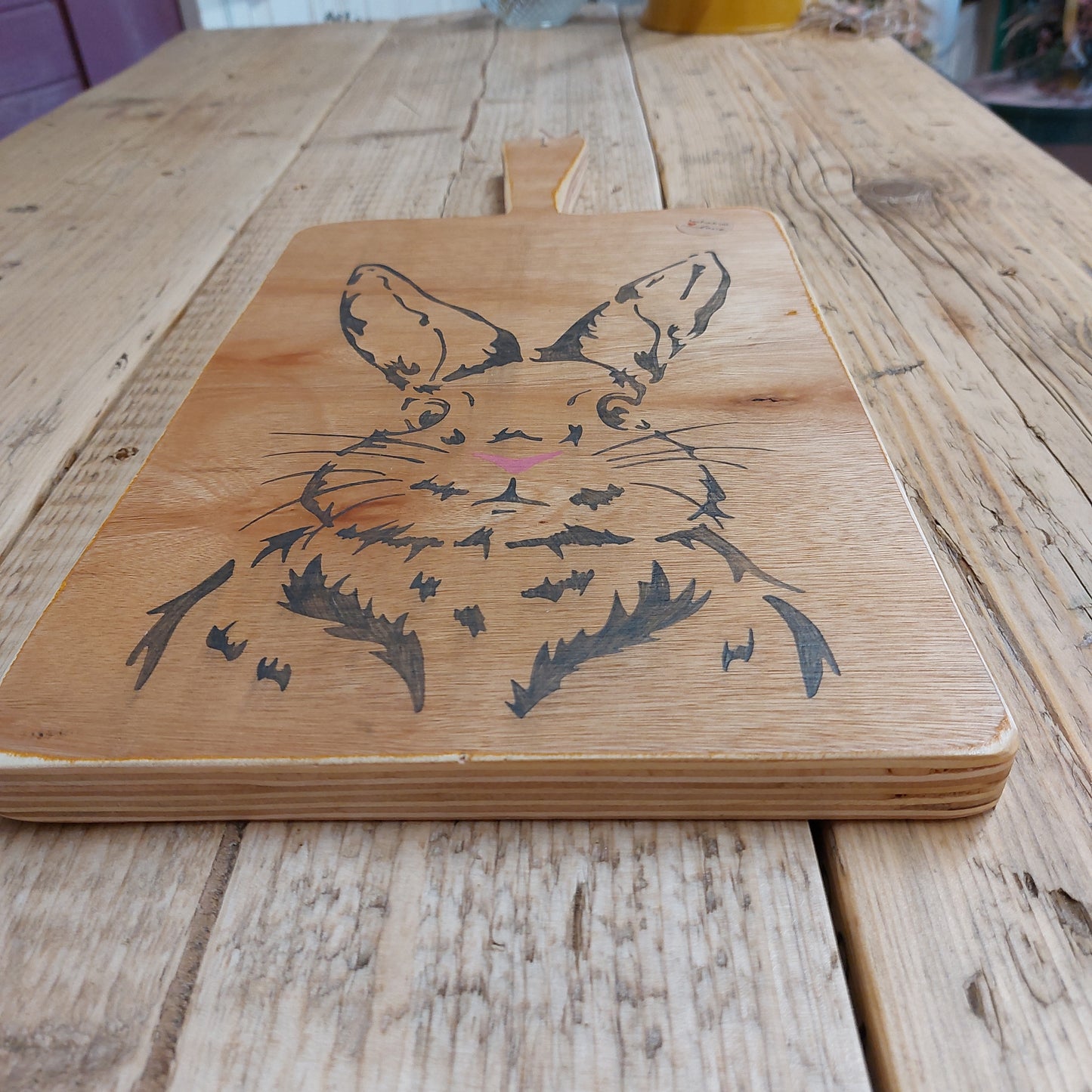 Handmade Rabbit share board chopping board