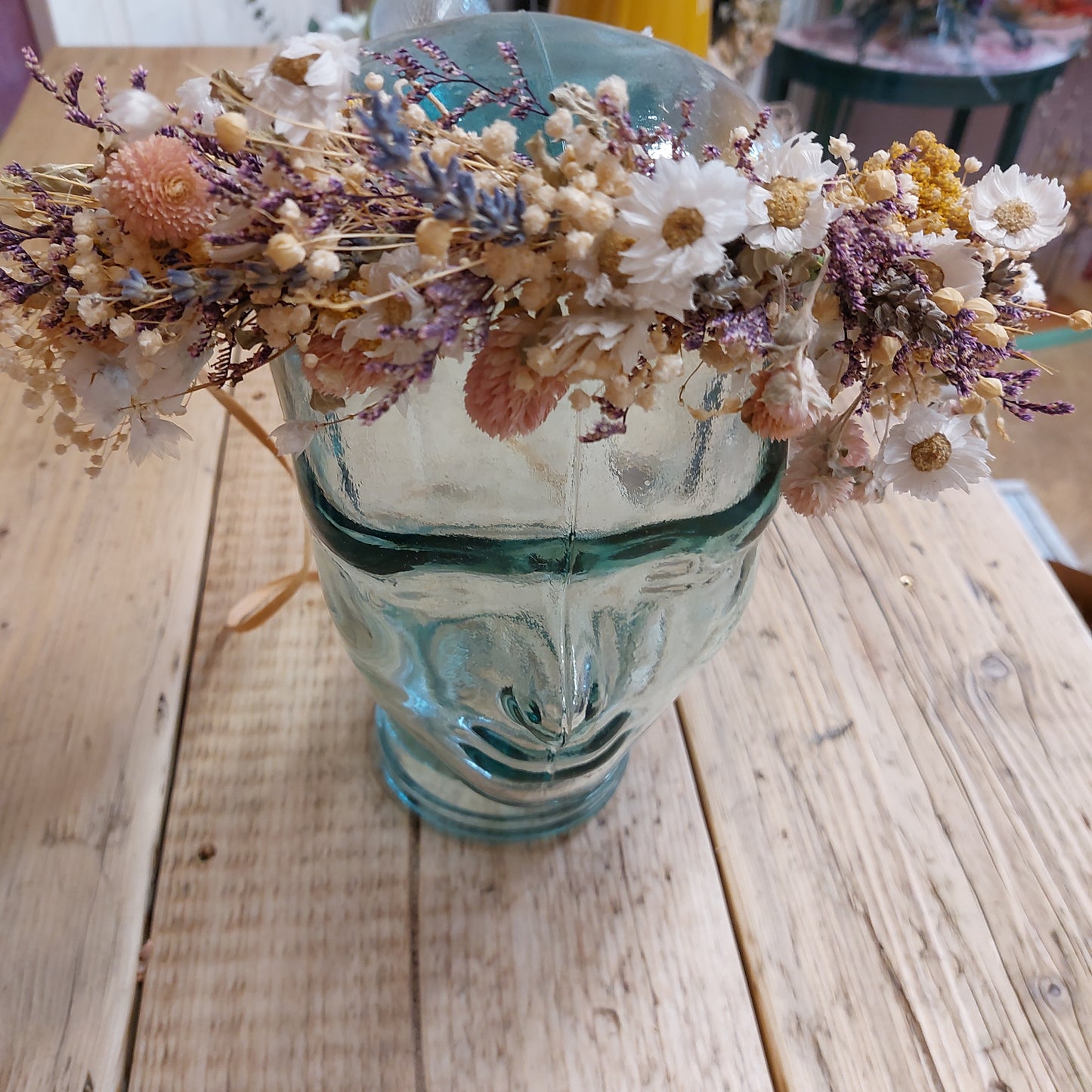 Wedding Crown Festival Crown dried flowers ties up